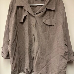 Apparenza‎ Taupe Checkered Shirt